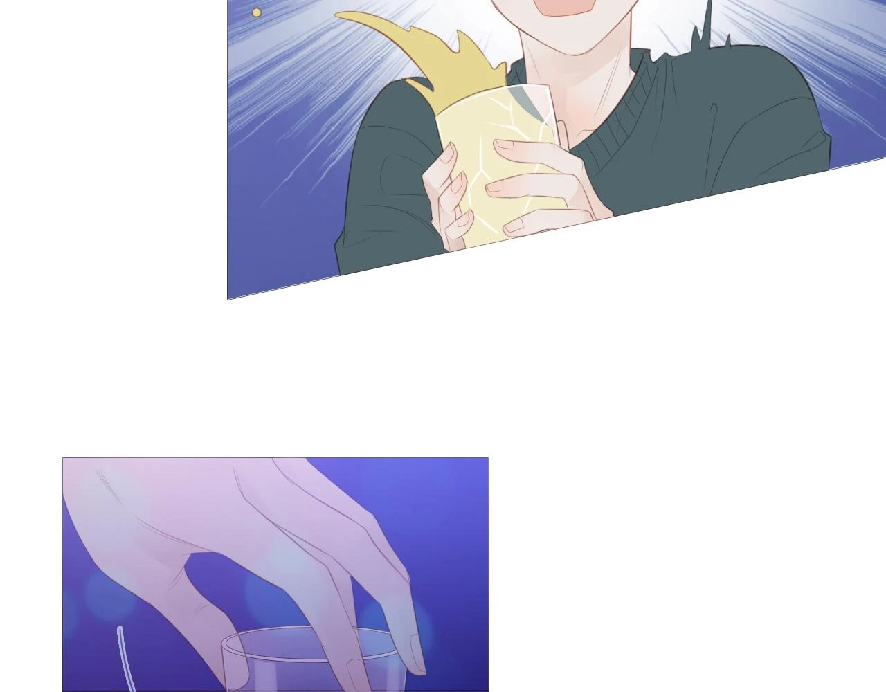 初雪的句子唯美简短漫画,似曾相识的他1图