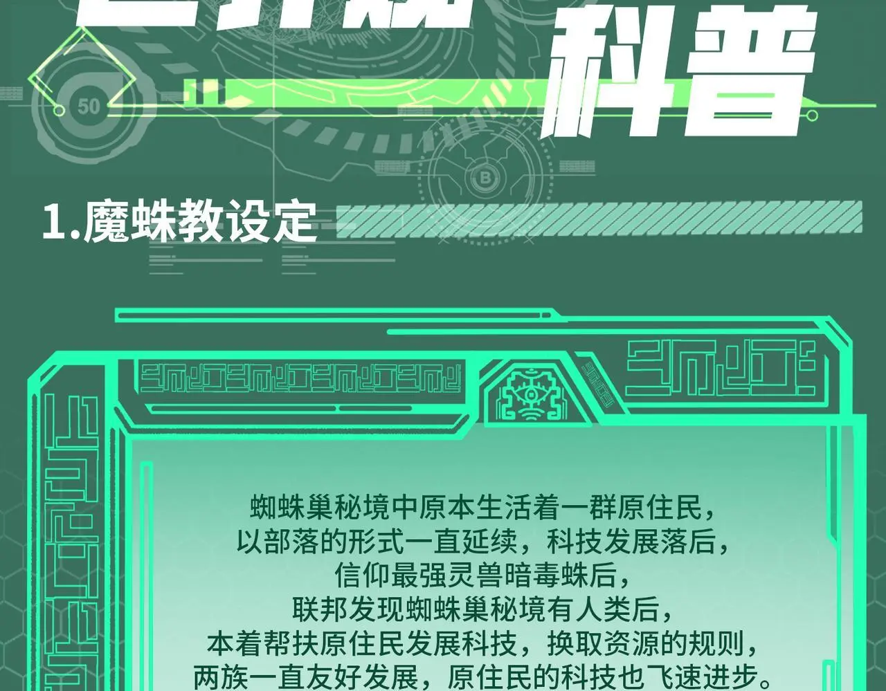 全民御兽：开局觉醒神话级天赋漫画,第2期 魔蛛教的设定1图