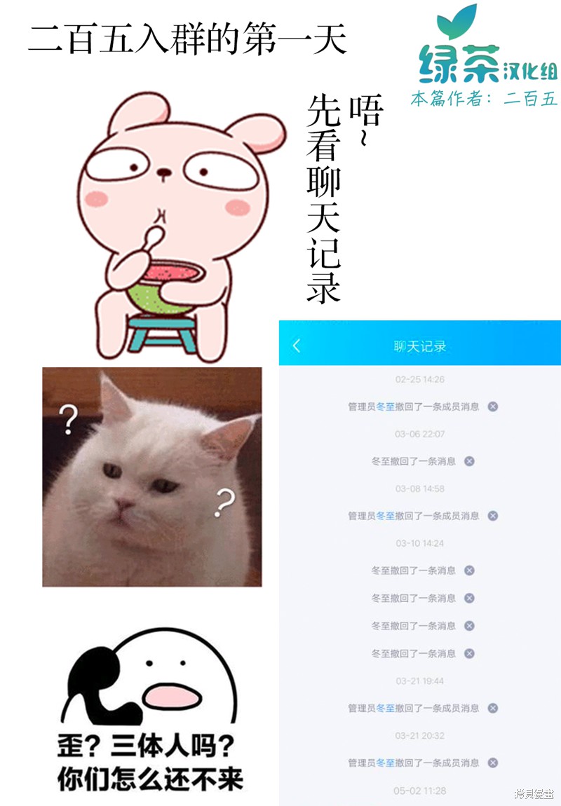 绿茶组小日记漫画,第02话1图