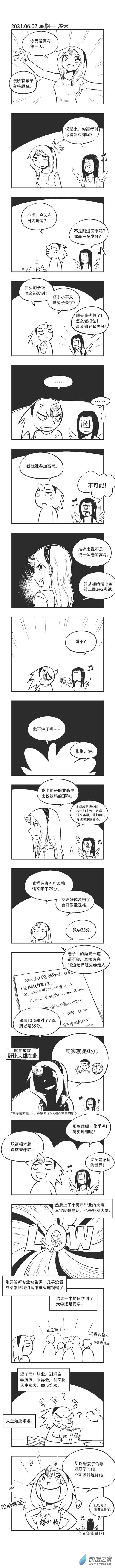 乌贼ichabod日更计划漫画,0074 高考1图