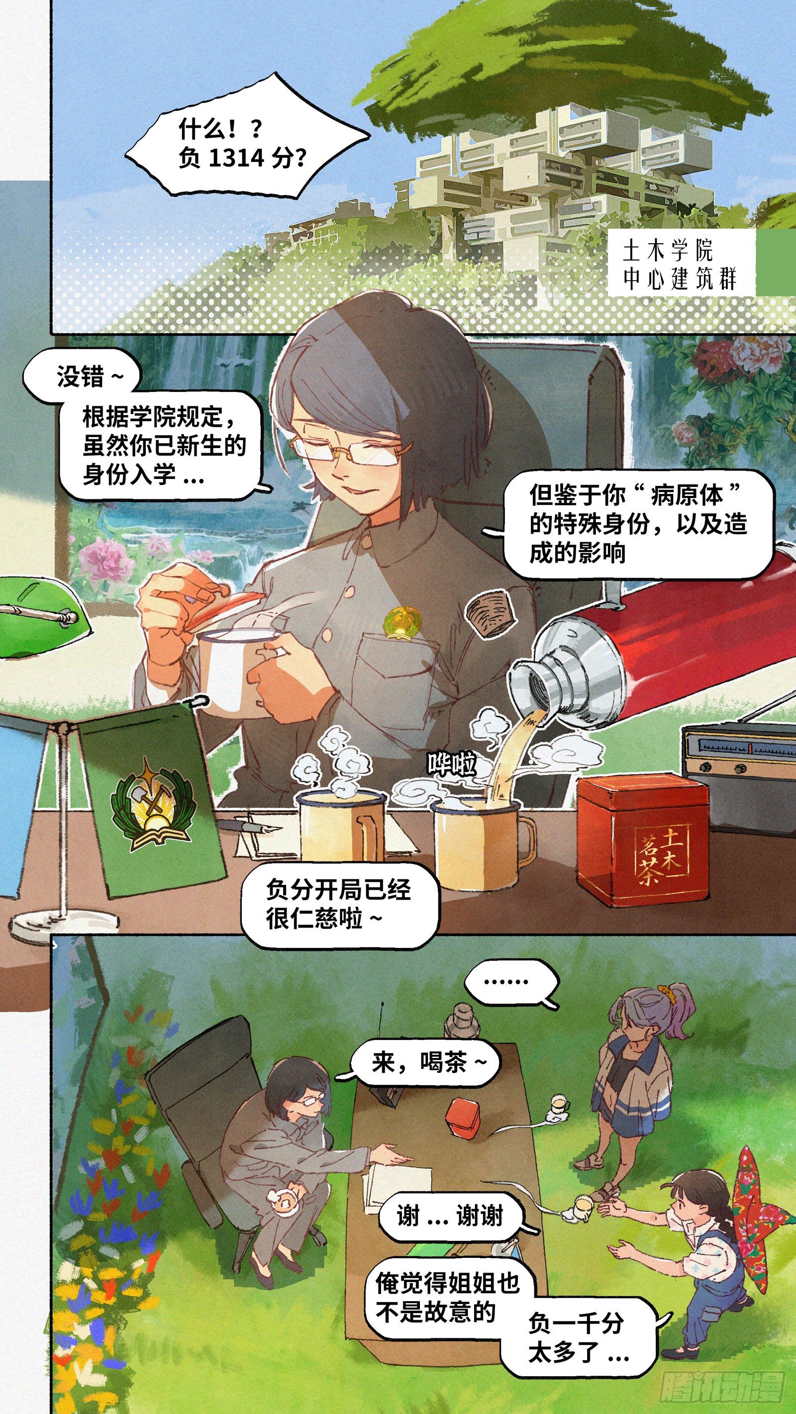 今日的魔女依旧拉胯漫画,Ep18.欢迎来到华南法术学院1图