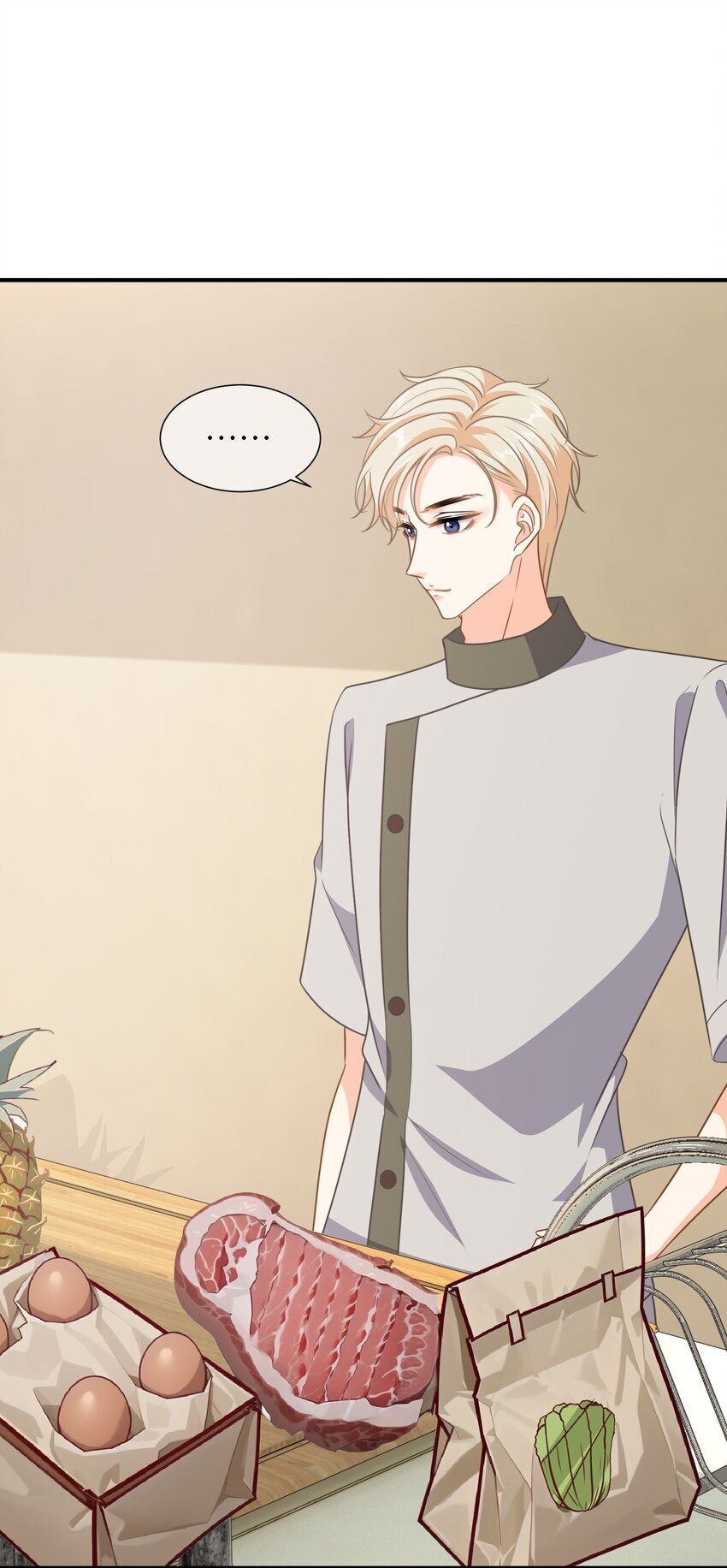 影后一周胖三斤漫画,036餐 混乱的厨房1图