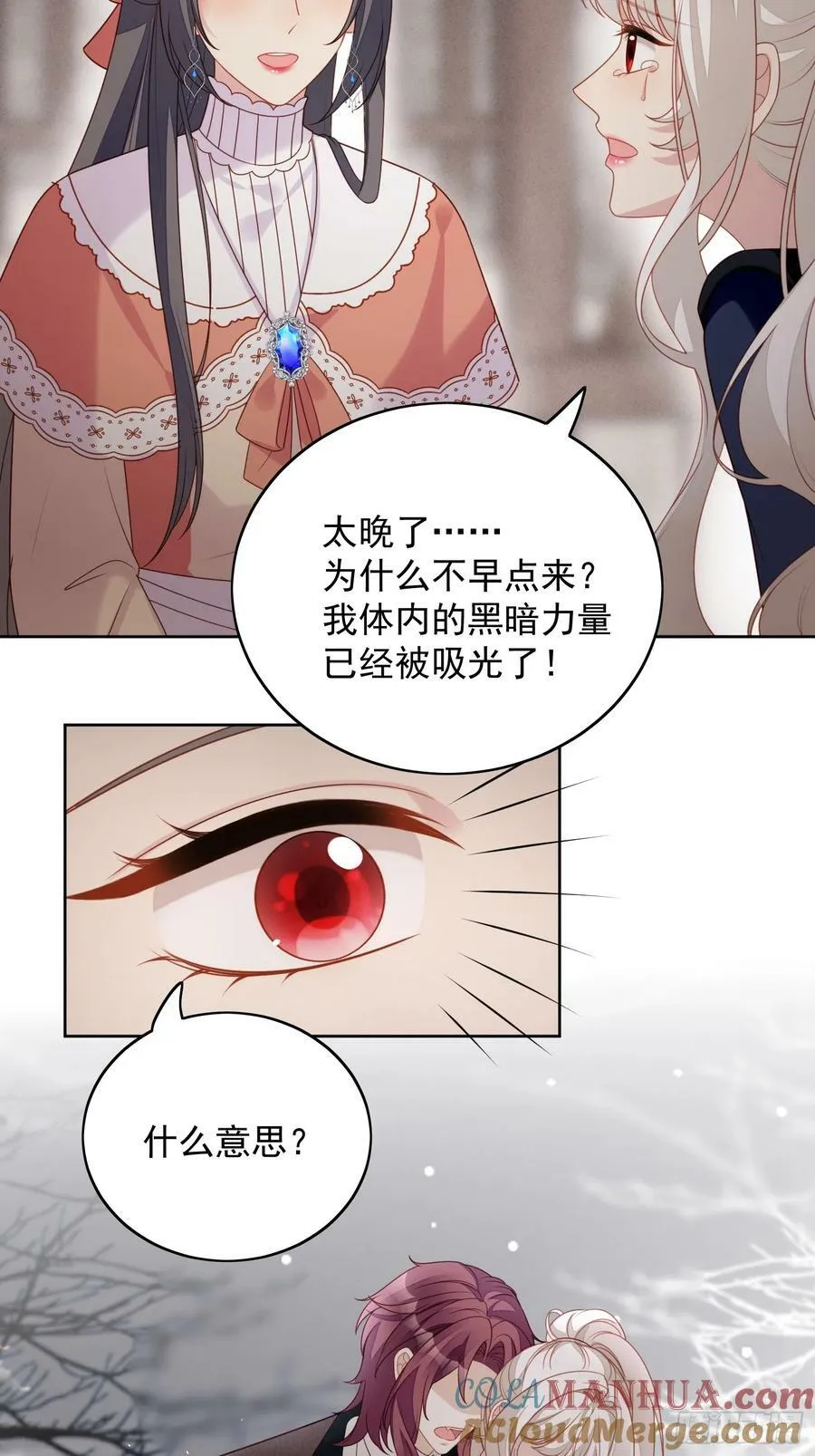 我穿越成了恶毒皇后小说名字漫画,第138话 光明圣女在线救人1图