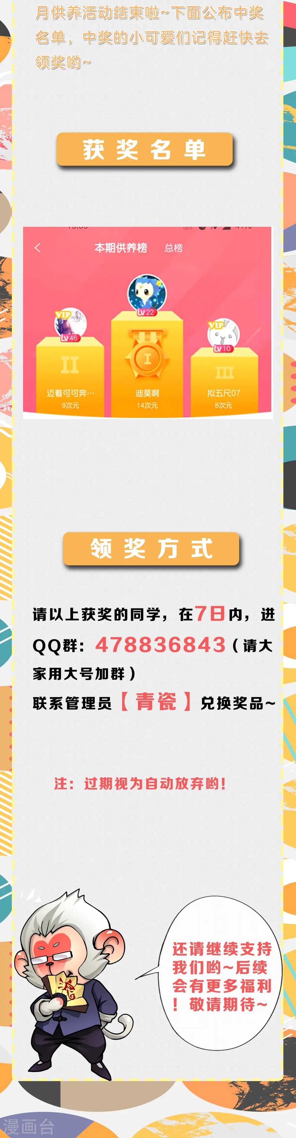 解离平衡漫画,4月供养活动中奖名单2图