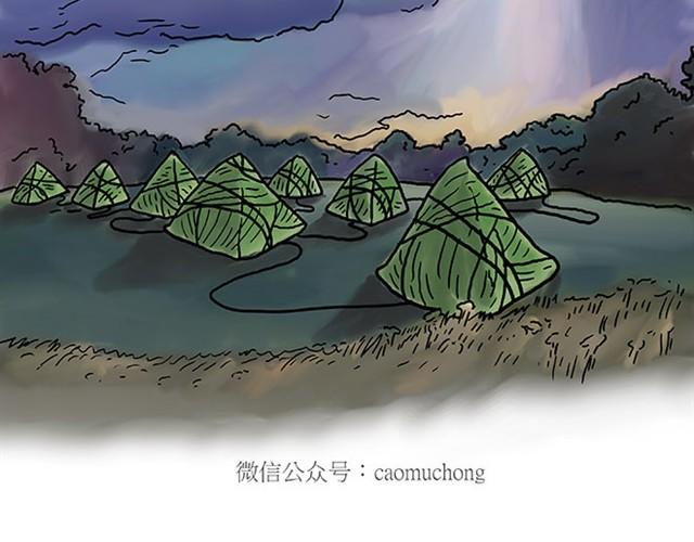 慧心一笑漫画,师傅赛龙舟1图
