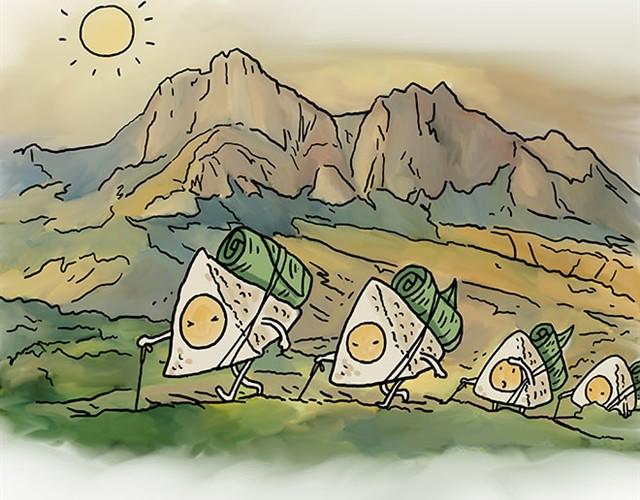 慧心一笑漫画,师傅赛龙舟1图