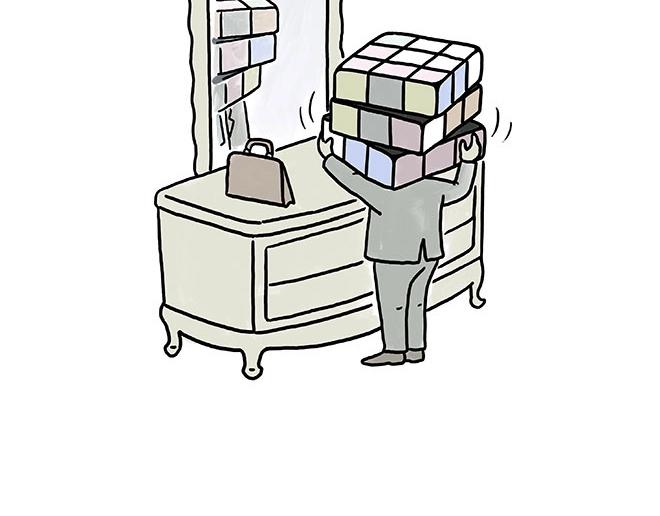 慧心一笑漫画,师傅吃泡面2图