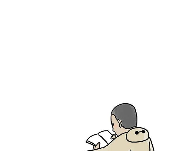 慧心一笑漫画,师傅吃泡面1图