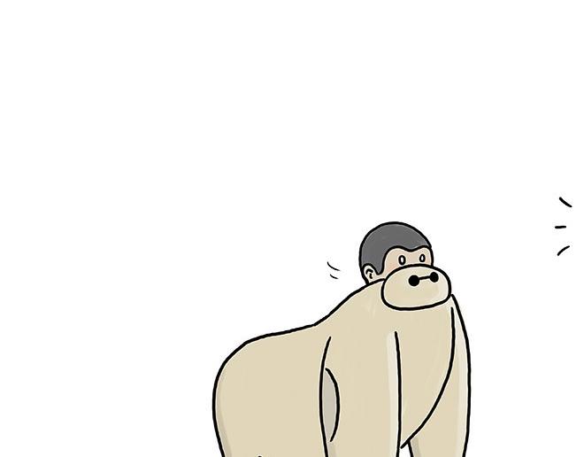 慧心一笑漫画,师傅吃泡面1图
