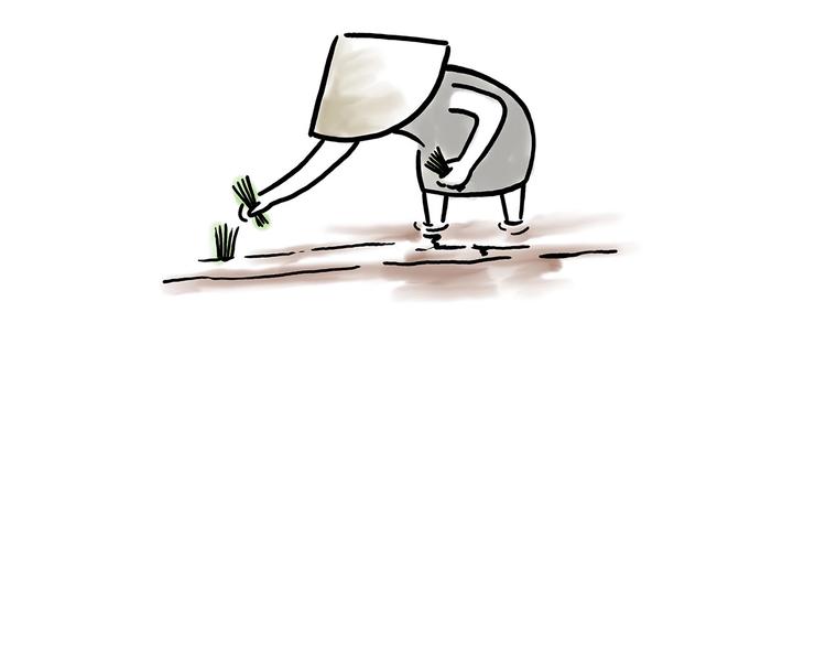 慧心一笑漫画,化妆两小时出门五分钟1图