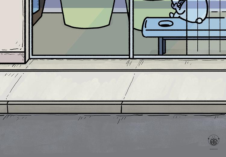 慧心一笑漫画,第264话 长颈鹿很忙1图