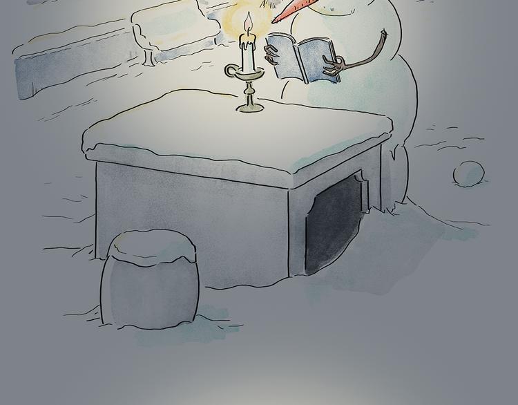 慧心一笑漫画,第200话 今日大雪1图