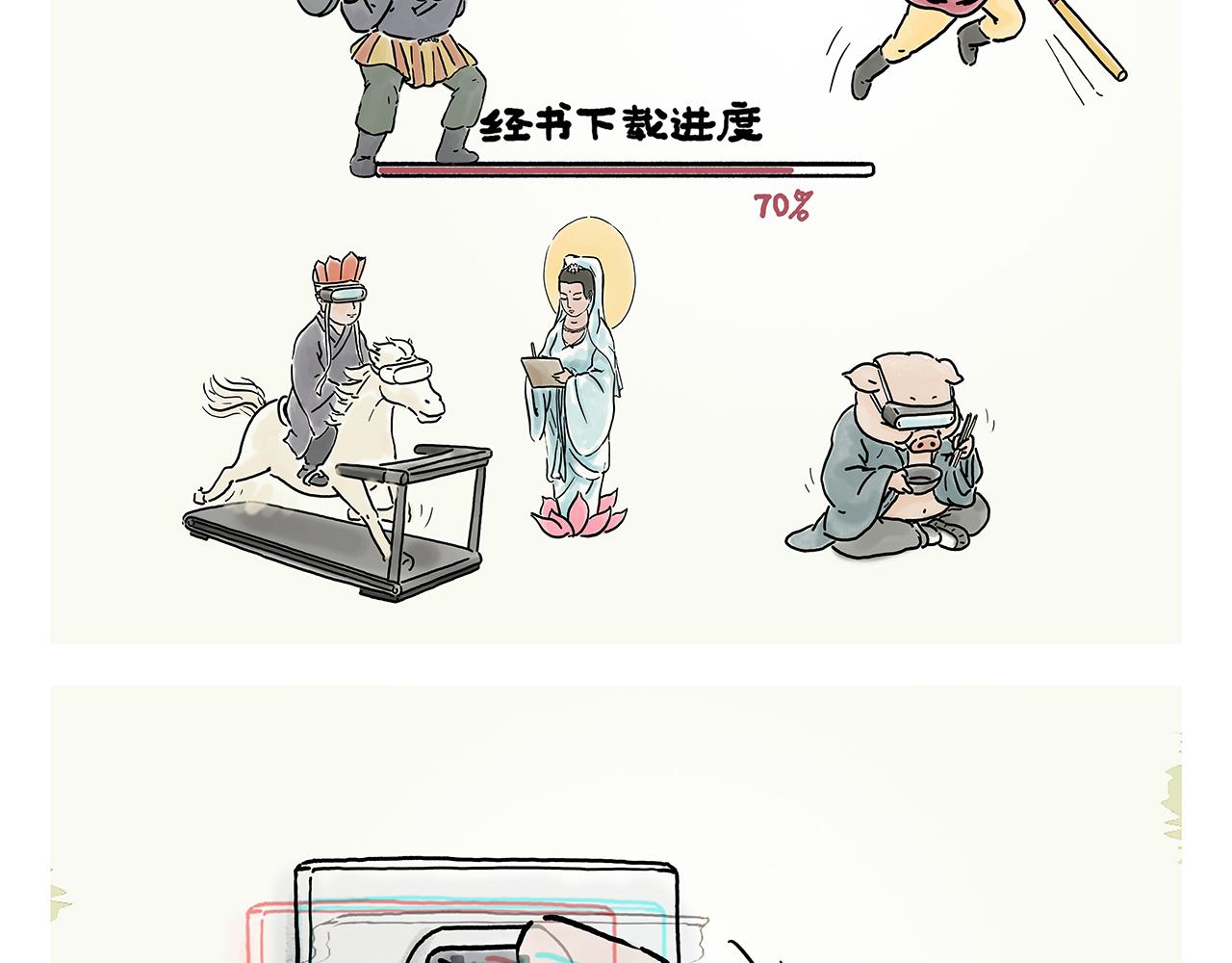 慧心一笑漫画,第355话 西游记元宇宙1图
