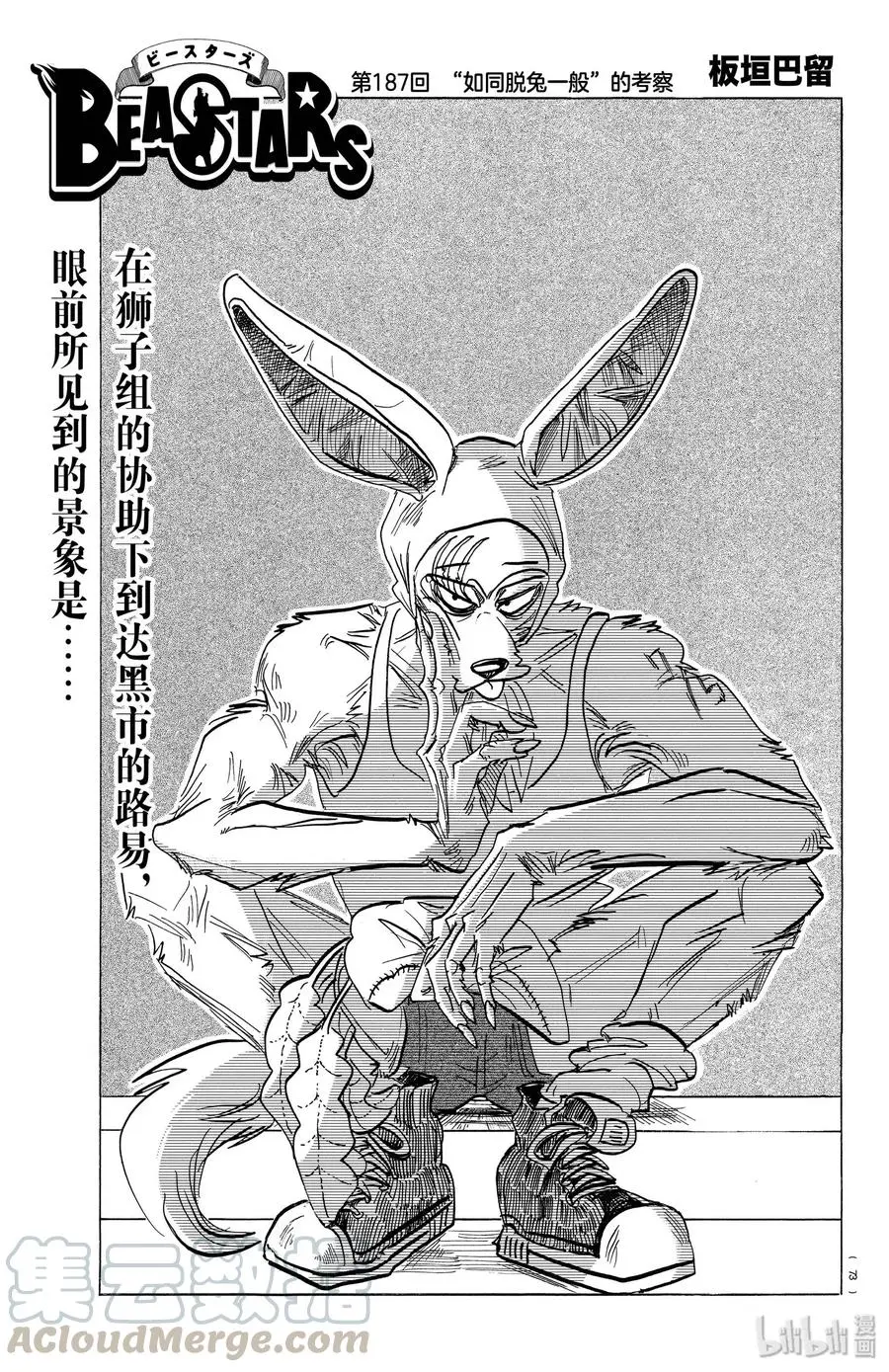 BEASTARS 动物狂想曲漫画,187 “如同脱兔一般”的考察1图