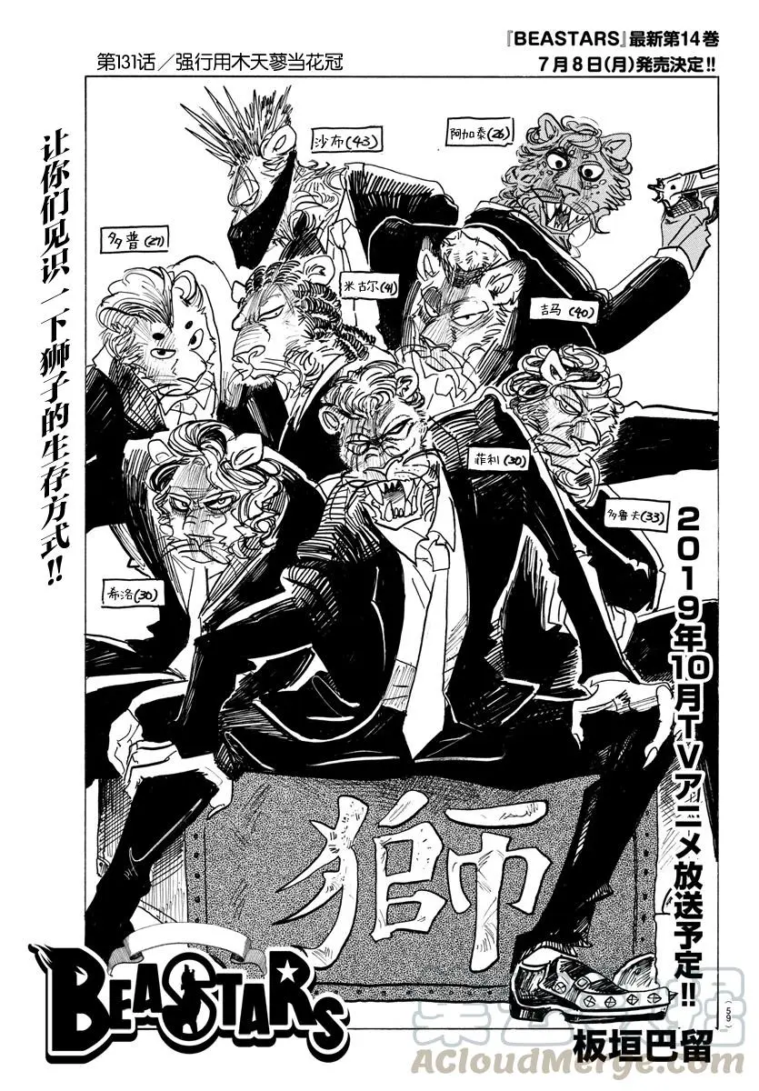 BEASTARS 动物狂想曲漫画,131 强行用木天蓼来做花冠1图