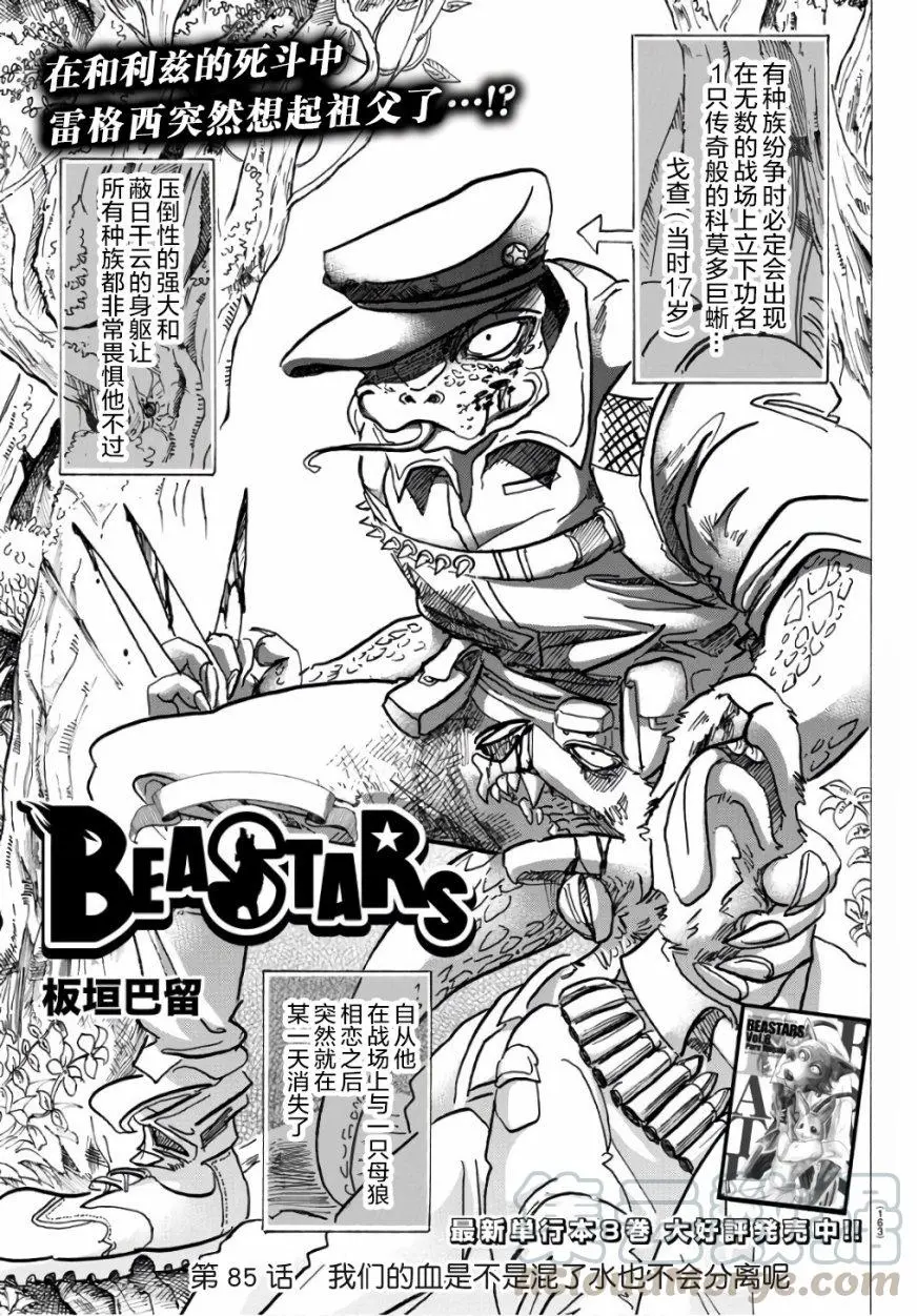 BEASTARS 动物狂想曲漫画,85 我们的血中即使混入了脏水，也不会分离吧1图