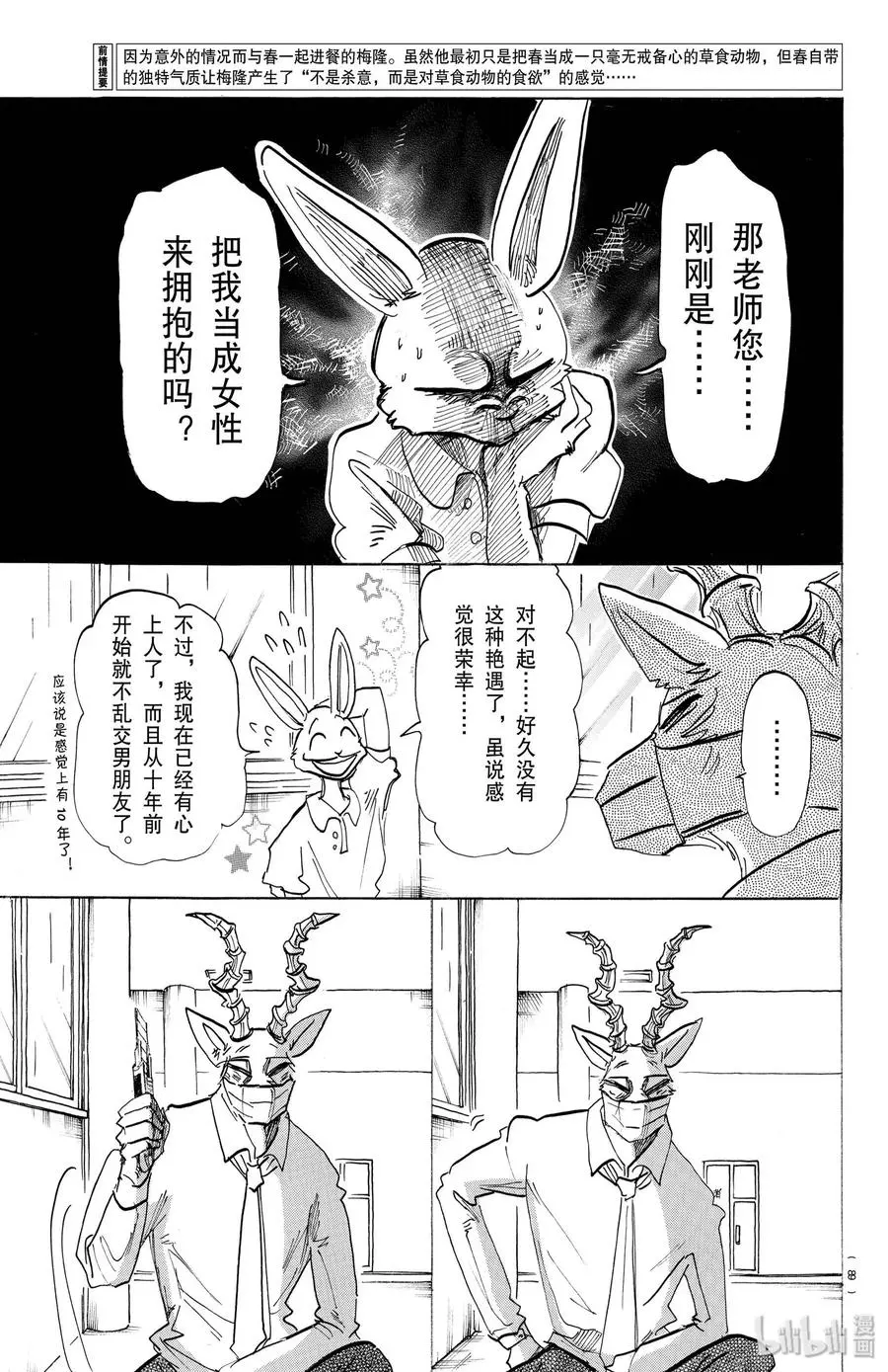 BEASTARS 动物狂想曲漫画,147 在说情话前，请将口水擦干净1图