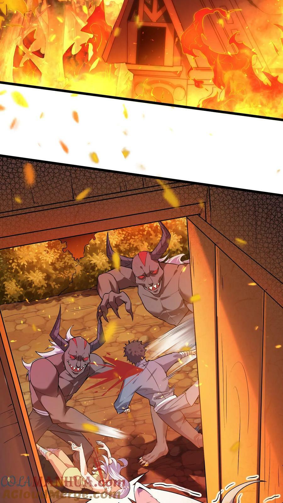 穿越恶龙，开局国王献祭公主漫画,第18话 恶魔的诅咒1图