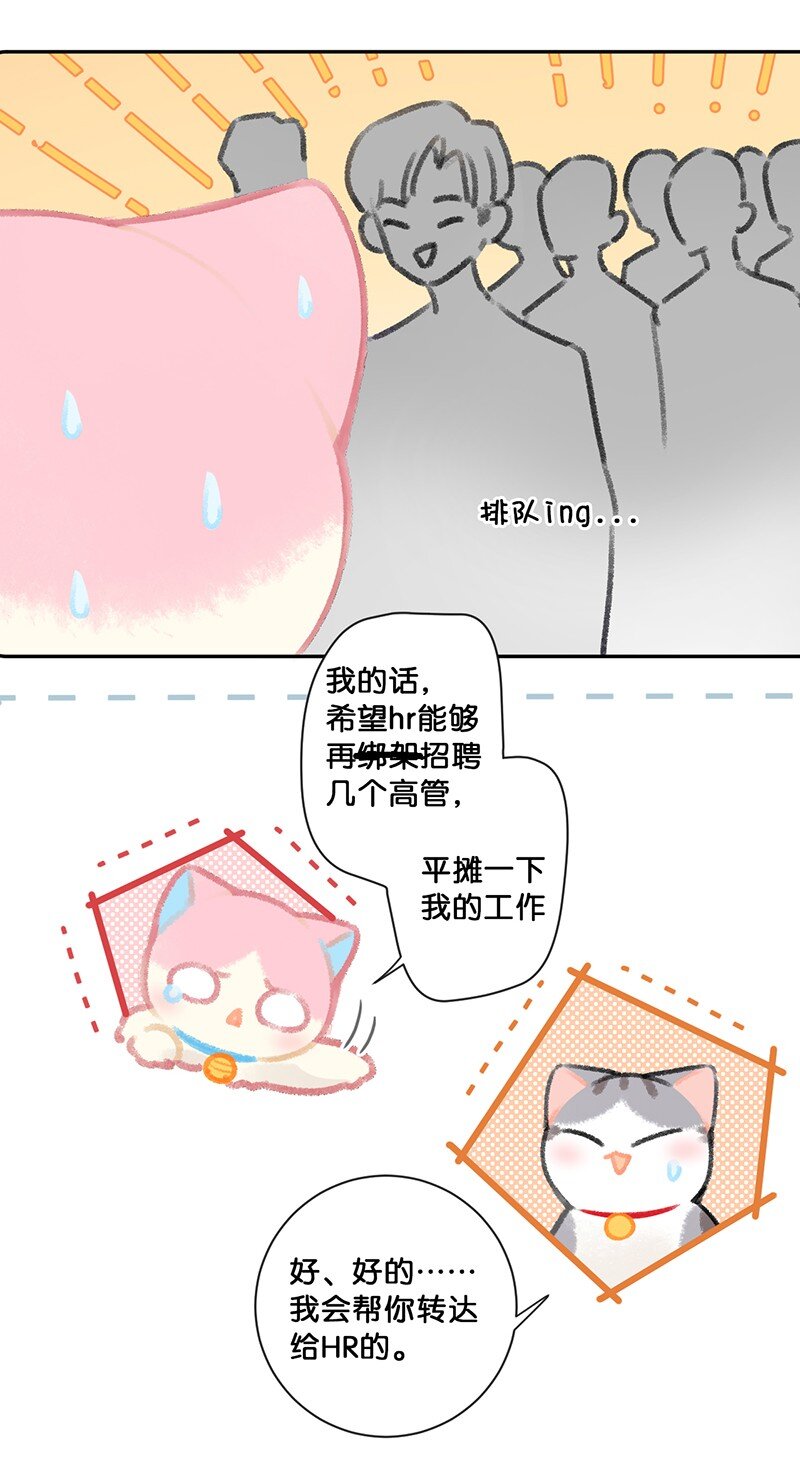 苗岭风雷漫画,26 喵高管们的新年愿望？2图