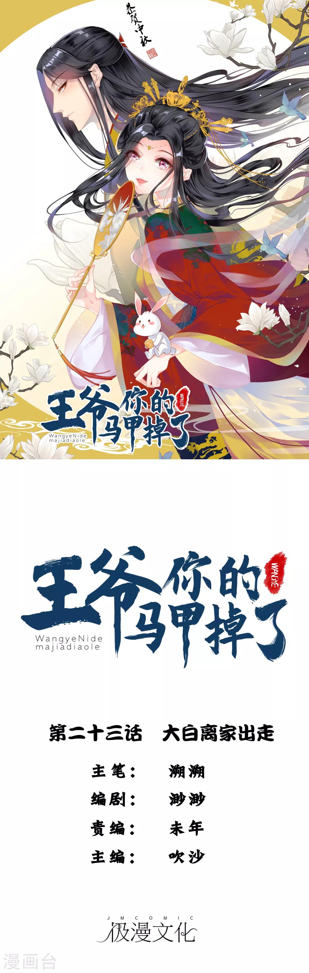 王爷你的马甲掉了原型小说漫画,第23话 大白离家出走1图