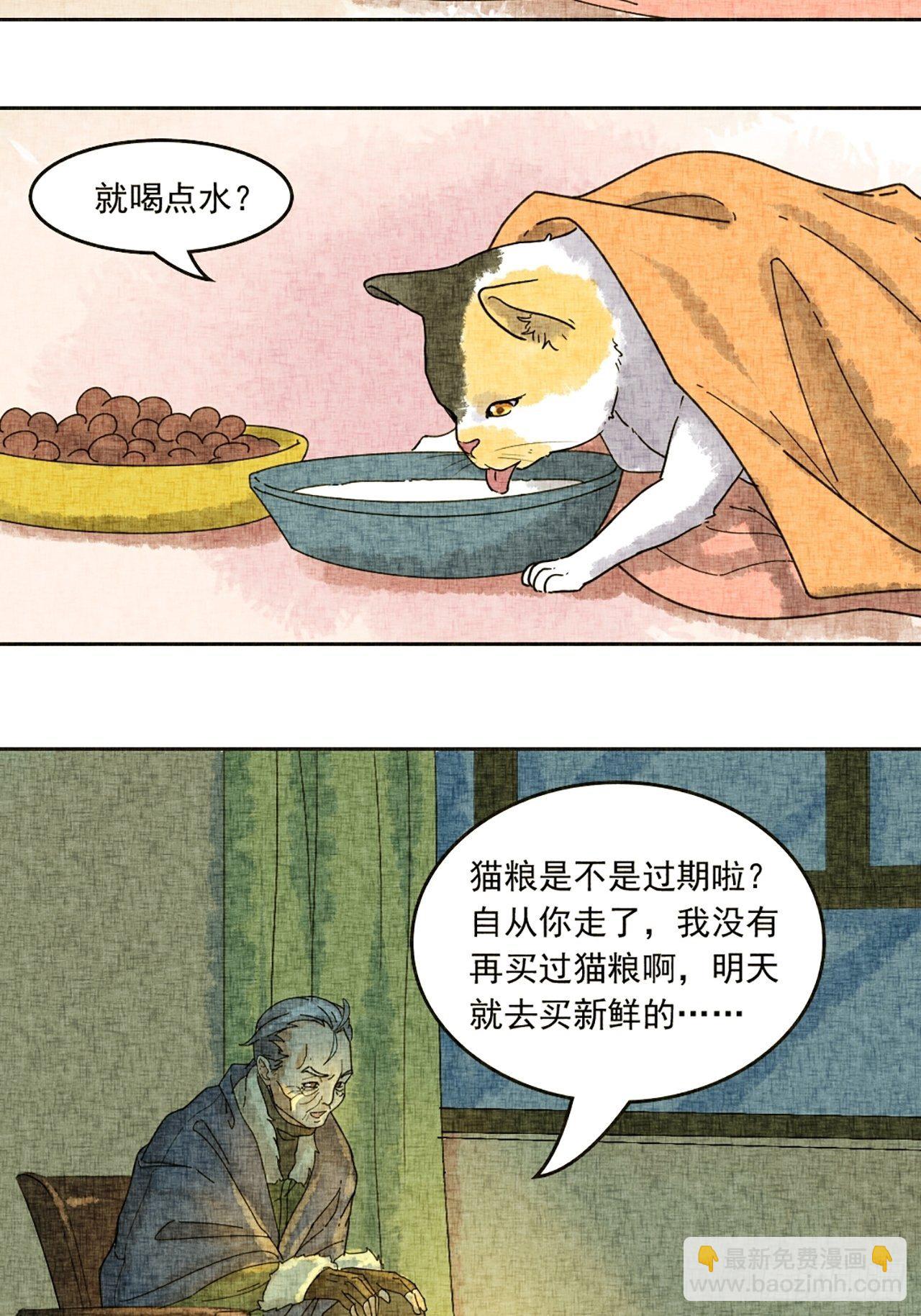 猫捕鱼小古文阅读理解漫画,第19话 会画梅花的猫（下）1图