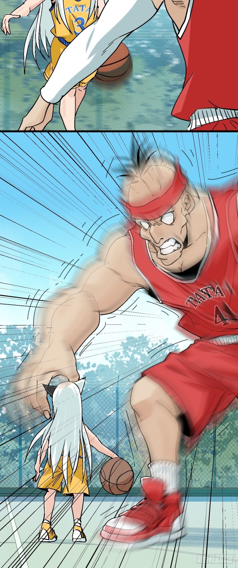 百层挑战合集漫画,七十，打篮球（中下）2图