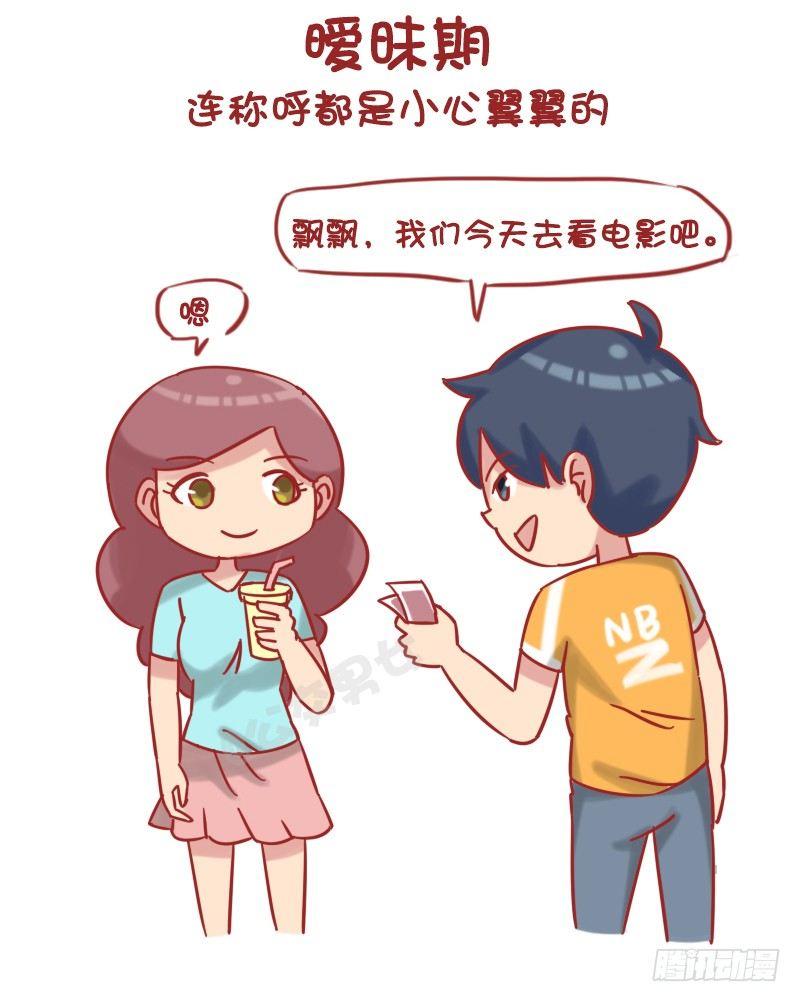 公交男女爆笑漫画漫画,1217-男朋友对你的称呼变化1图