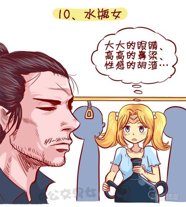 公交男女爆笑漫画漫画,279-12星座女示爱信号1图