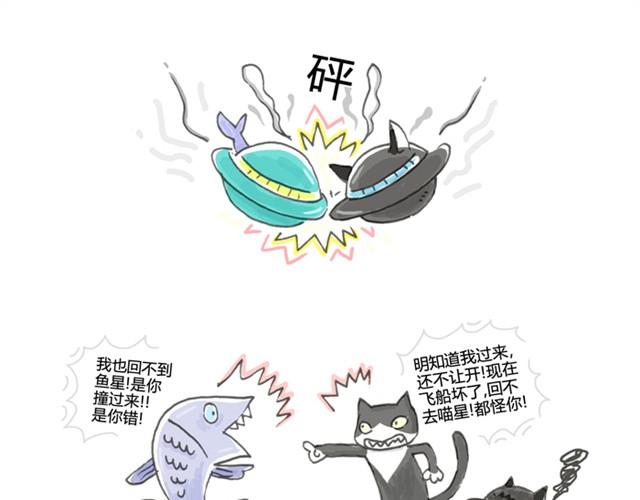 猫和鱼的昵称漫画,第1话 我们生来就势不两立1图