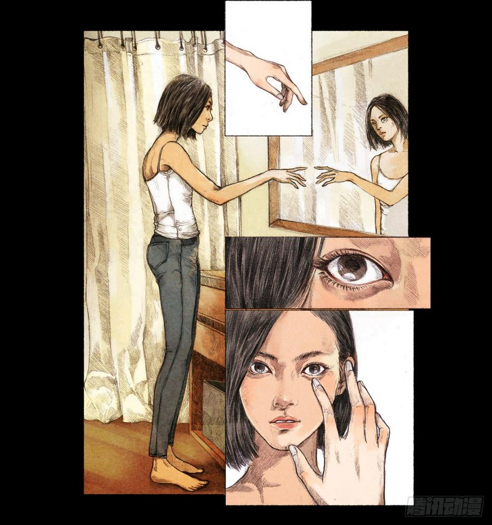 怪谈比留子漫画,镜子2图