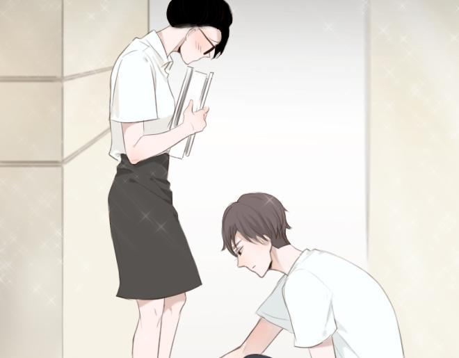 明星近视为什么不做近视手术漫画,第1-2话 老女人爱上小鲜肉，居然被逼辞职2图