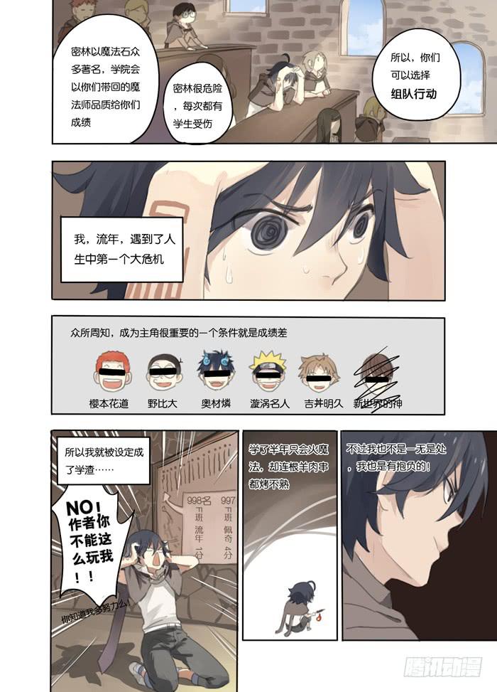 百亿魔法士漫画,001-废材男主2图