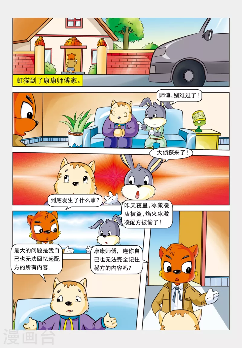 虹猫蓝兔事件漫画,第7话 冒焰火的冰淇淋1图