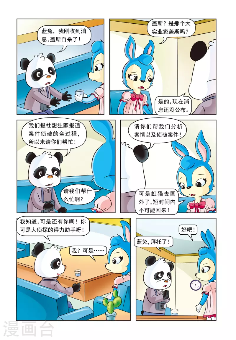 虹猫蓝兔侦探动画漫画,最终话 蓝兔的单独一案1图