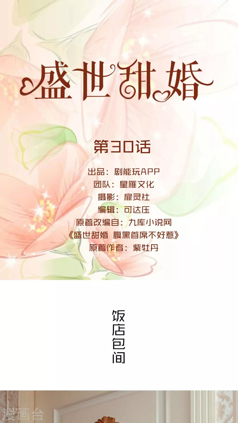 盛世甜婚总裁的重生妻作者漫画,第30话1图