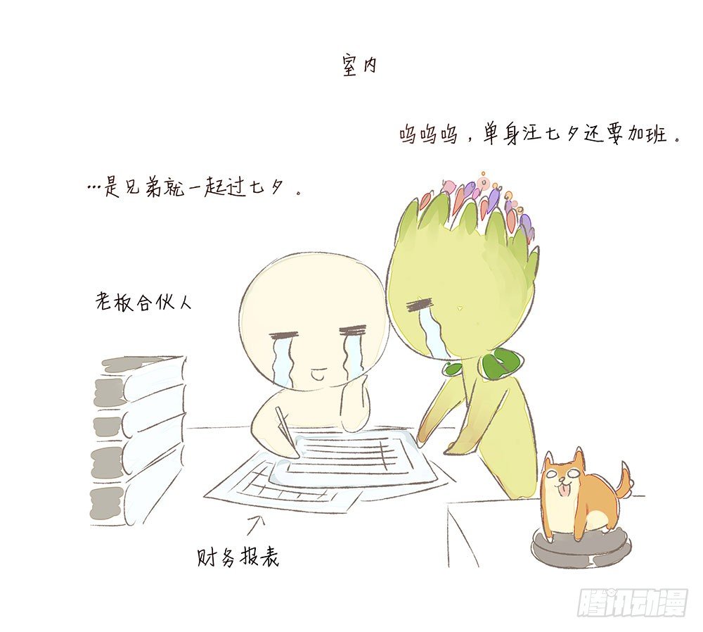 为你我受冷风吹歌词漫画,2018七夕番外1图