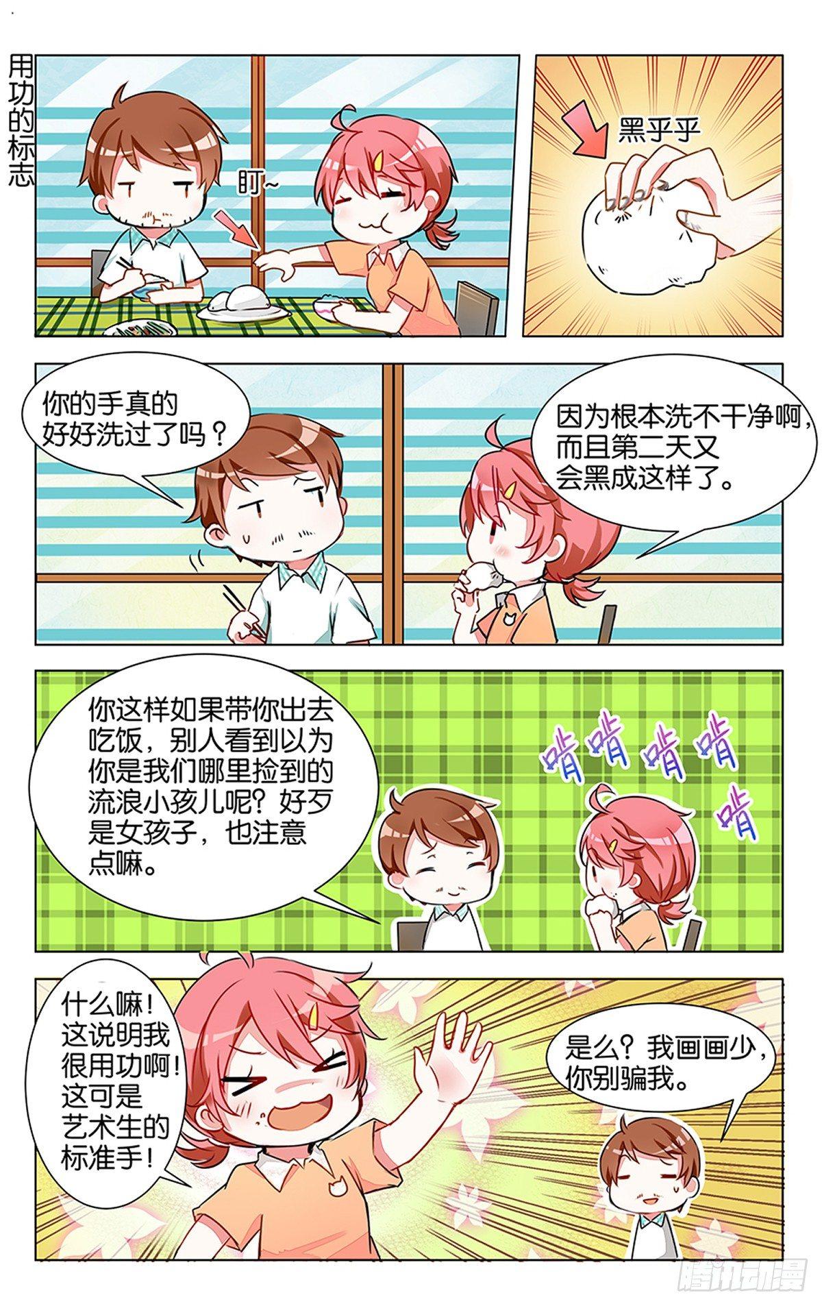 gogogo美术生漫画漫画,第四话 红发少年1图