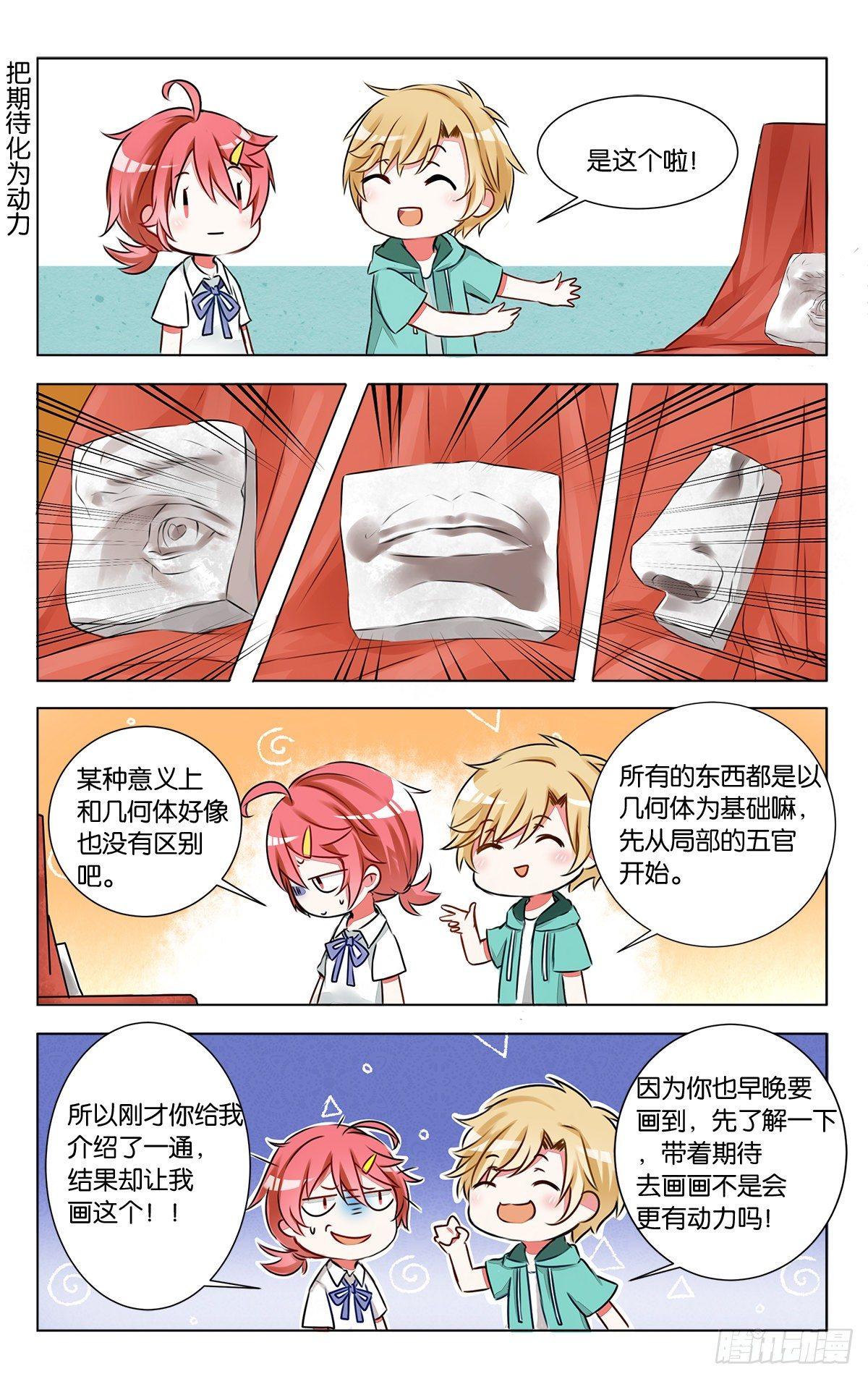 gogogo美术生漫画漫画,第六话 石膏们请多多指教1图