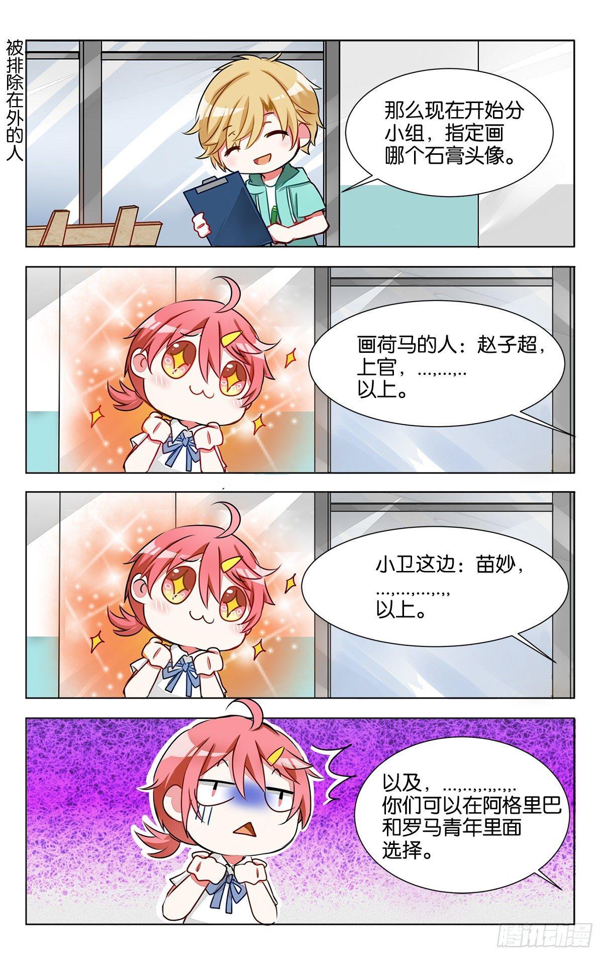 gogogo美术生漫画漫画,第六话 石膏们请多多指教1图