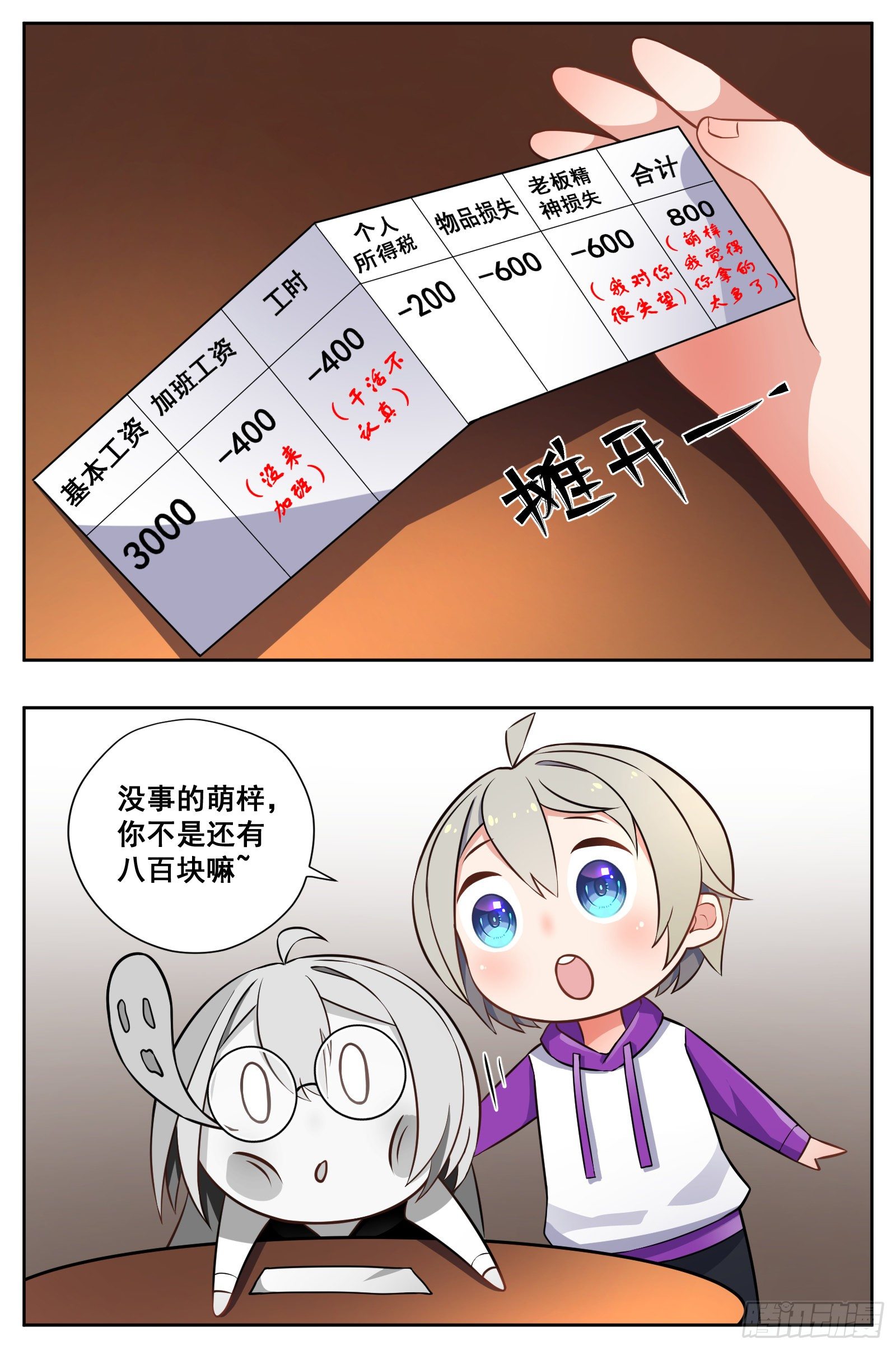 副本歌手短内容漫画,工资2图