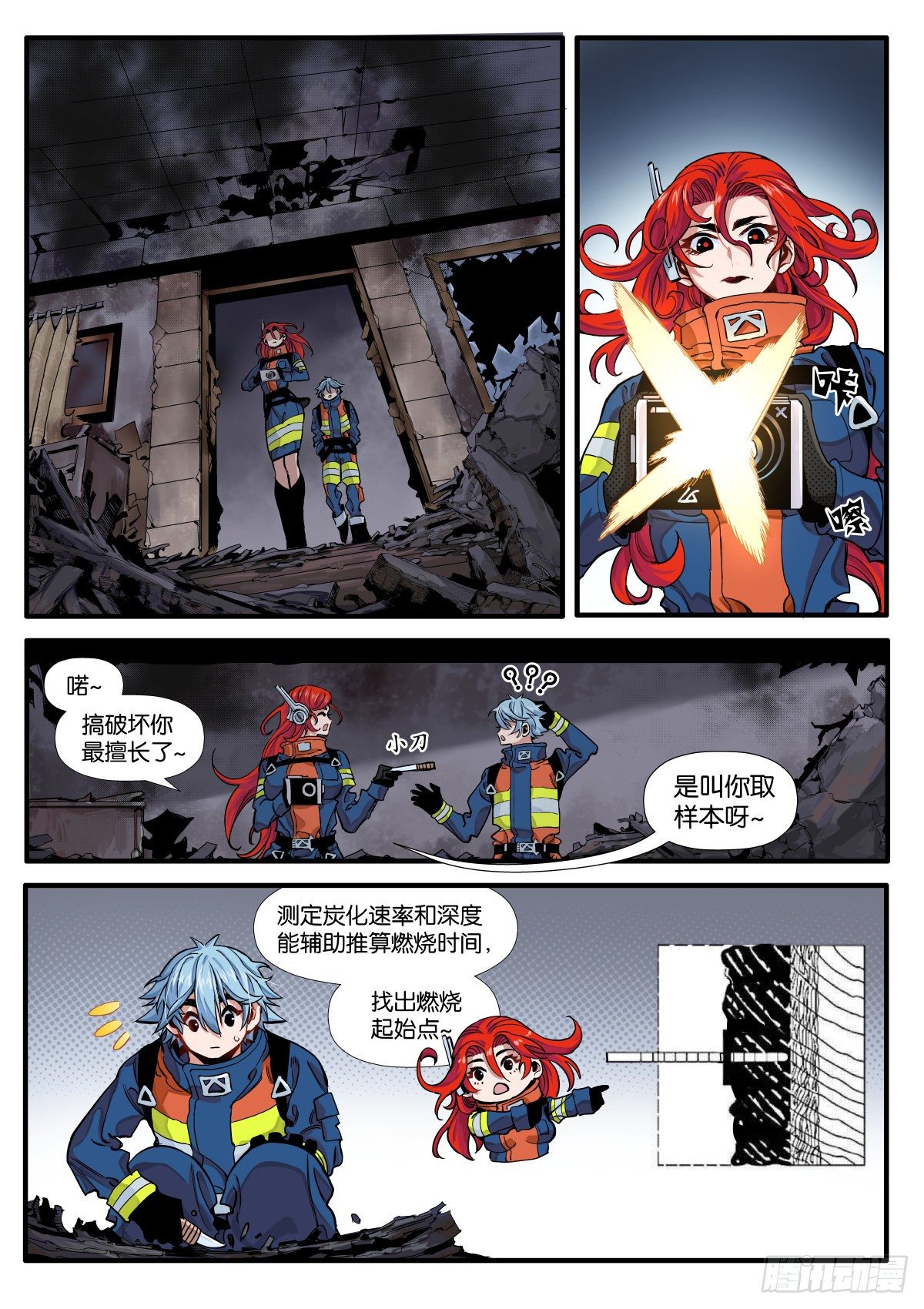 逐火战记漫画,烧痕密码1图