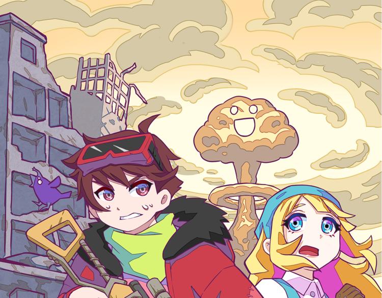 穿越末日获得播种系统漫画,第8话：炸弹少年！1图