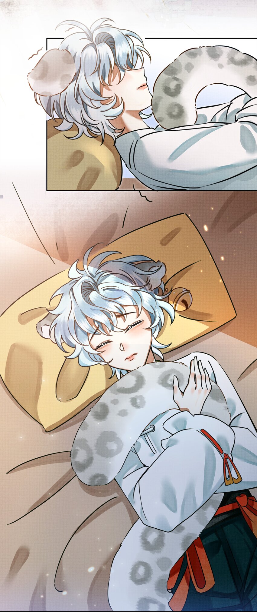 雪豹喜欢咬尾巴小说免费无删减漫画,001 让敝臀供大王圣干2图