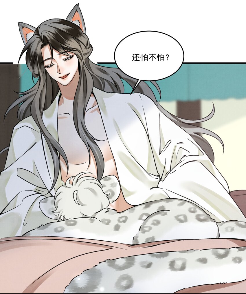 雪豹喜欢咬尾巴小说免费无删减漫画,002 小猫，本王有些冷了2图