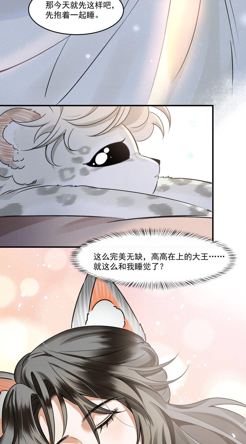 雪豹喜欢咬尾巴小说免费无删减漫画,002 小猫，本王有些冷了2图