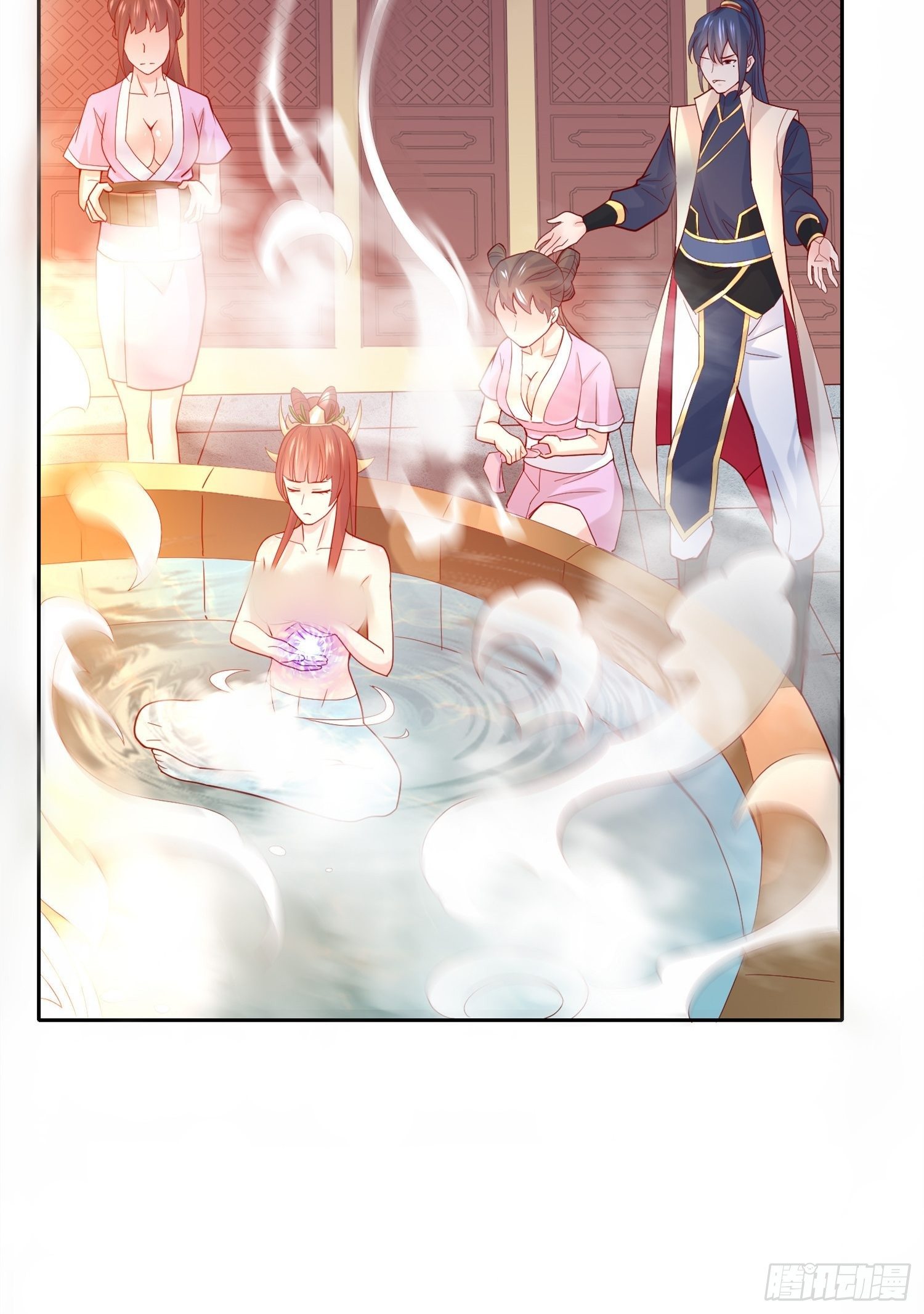 超神从领取六个姐姐开始漫画,第14话 宗主她居然在洗澡！1图