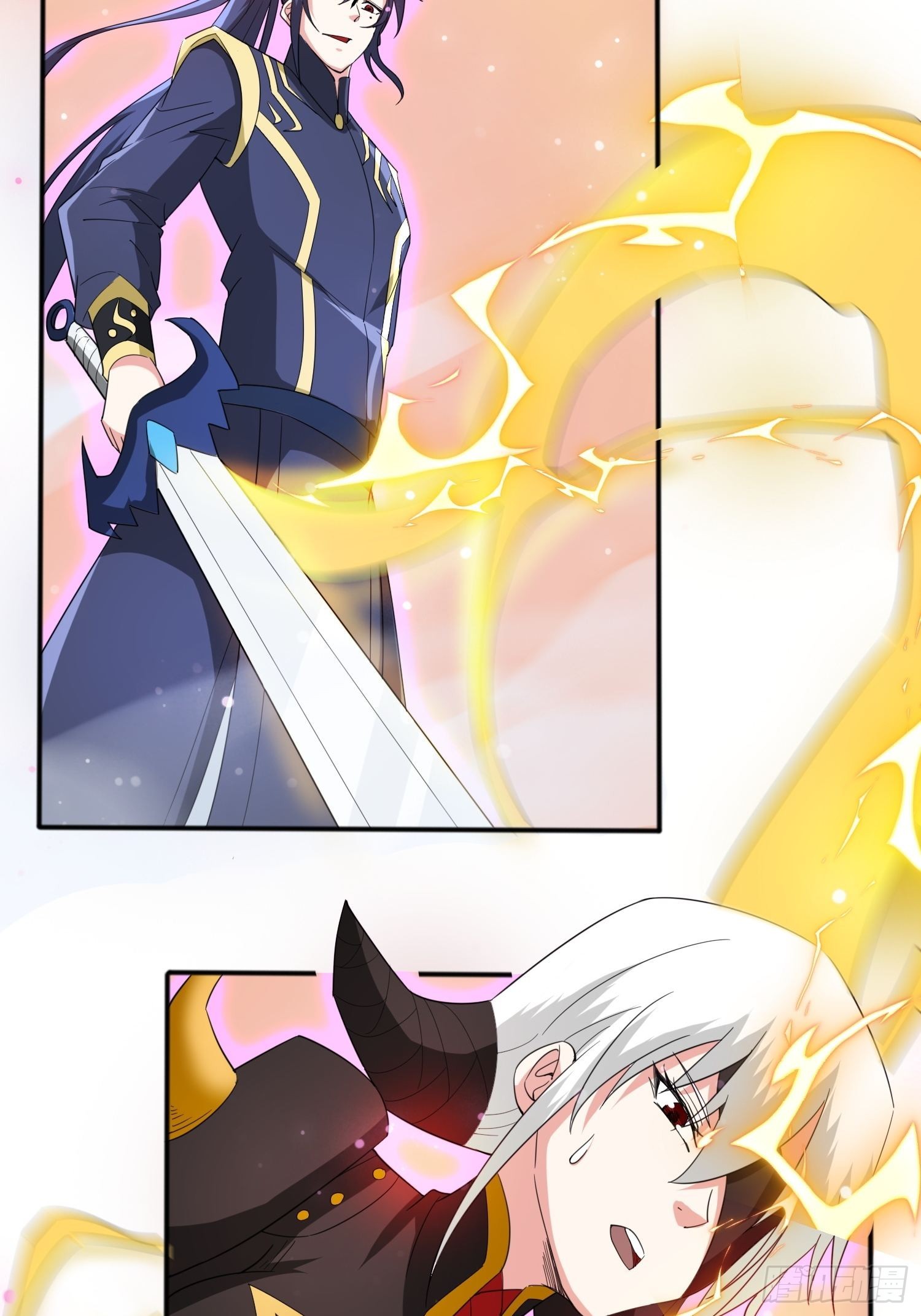 超神从领取六个姐姐开始漫画,第96话打不过老子就欺负儿子2图