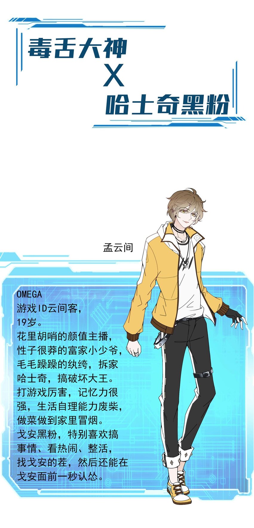 反守为攻三杯水漫画,第0话 人设揭秘1图