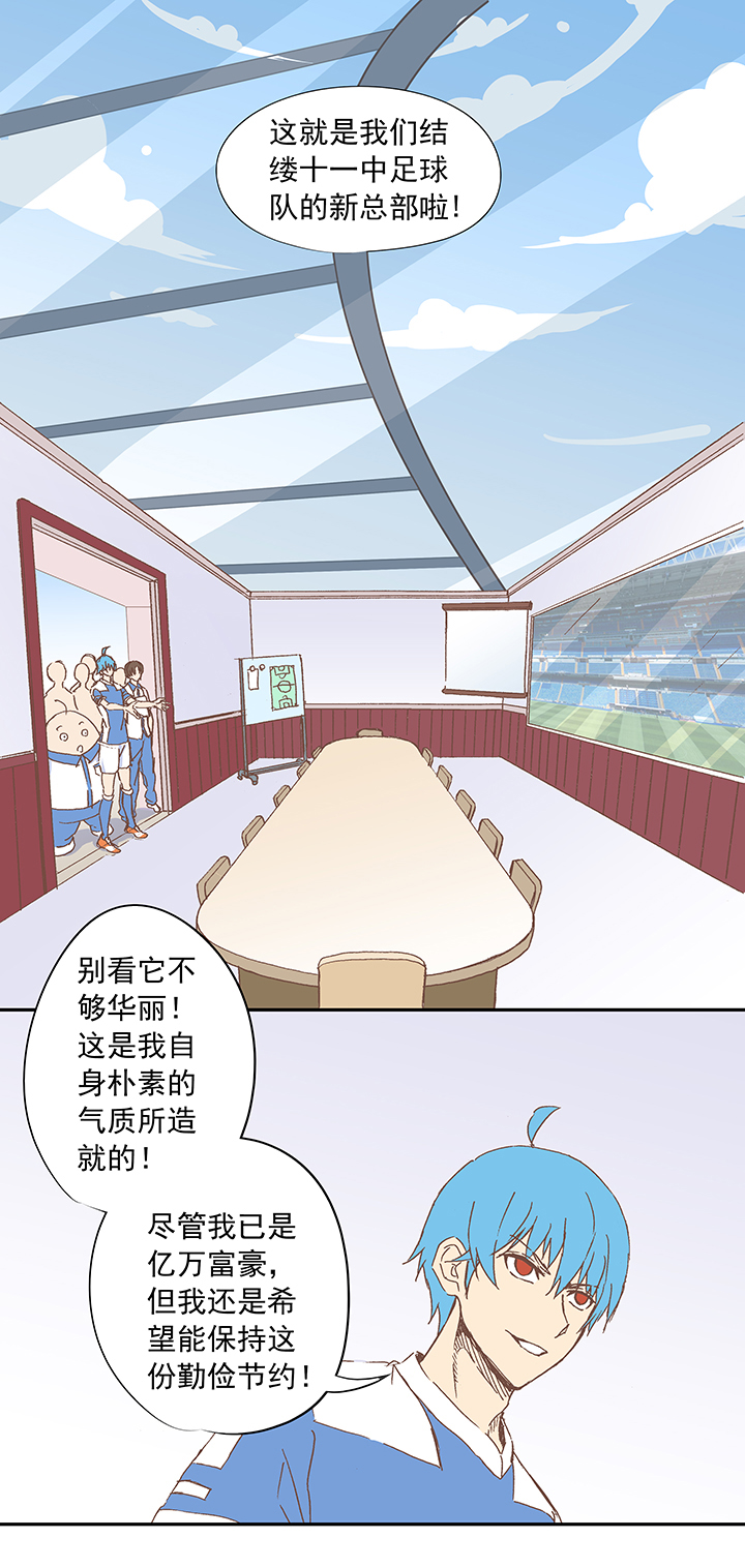 神之一脚漫画在线阅读漫画,第十三波结缕十一中足球队的初赛1图