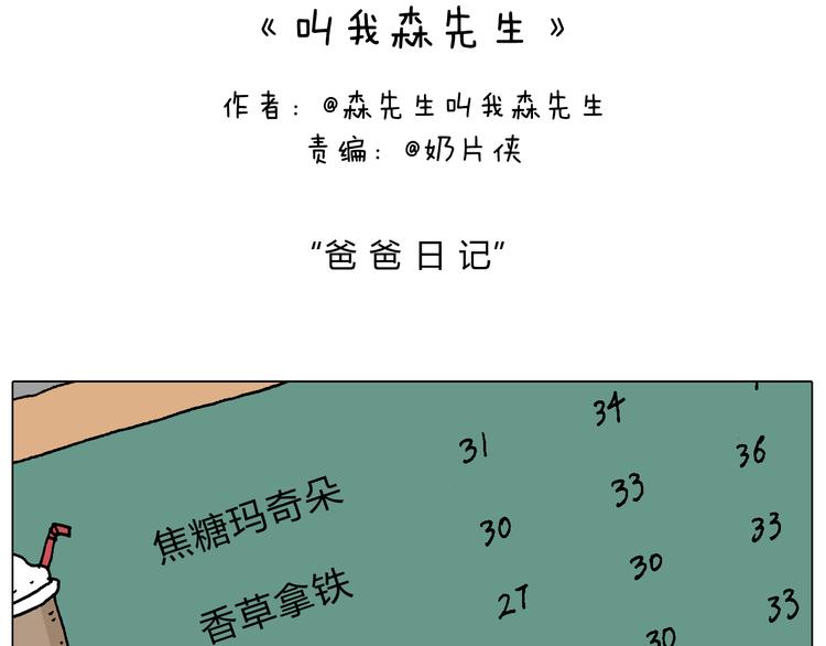 叫我森先生漫画,爸爸日记2图